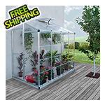Palram-Canopia Hybrid Lean-To 4' x 8' Greenhouse (Silver)